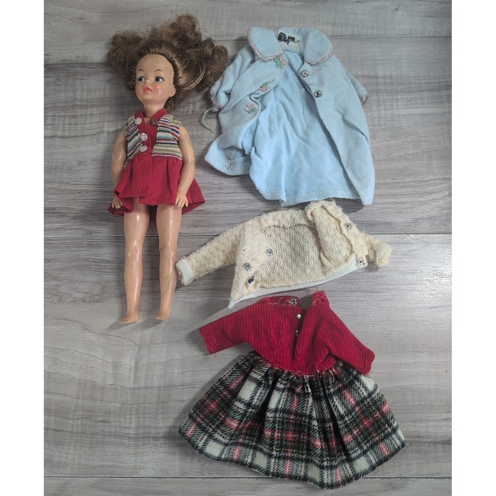 1964 Ideal Toys Tammy Family Pepper Doll In Original Dress